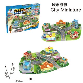 Đồ chơi lắp ghép mô hình thành phố thu nhỏ tư duy trí tuệ