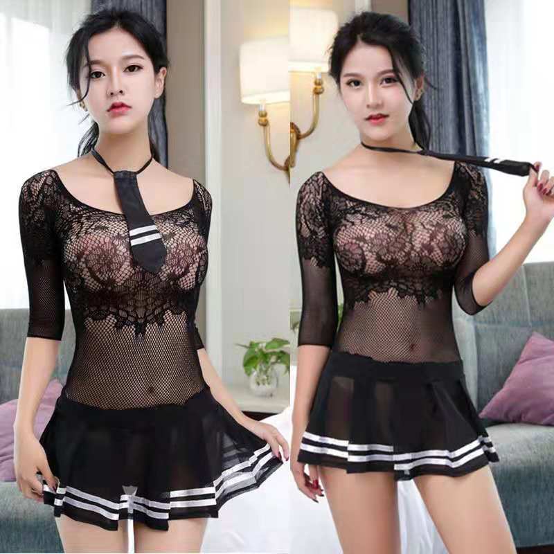 Bộ Đồ Lót Một Mảnh Xuyên Thấu Gợi Cảm Plus Size Cho Học Sinh