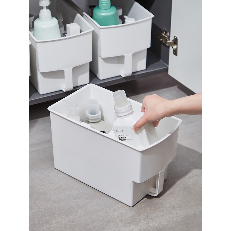 Hộp Đựng Đồ Dùng Nhà Bếp Có Tay Cầm Bằng Nhựa Tiện Dụng