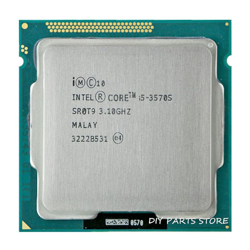 CPU core I5 3570S với xung nhịp 3.8Ghz: 4 nhân 4 luồng (không kèm fan) Socket 1155 hỗ trợ các dòng main B75, Q75, Z75, H