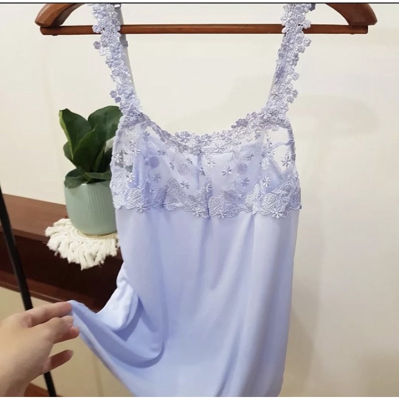 ÁO NGỦ 2 DÂY THÊU HOA