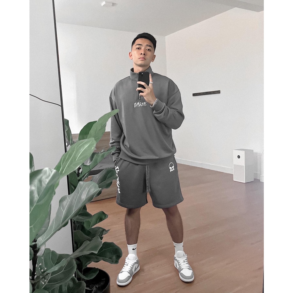 Quần sweat shorts BIG LOGO Daygers - Quần short unisex dây rút, nỉ chân cua cao cấp - Local brand chính hãng