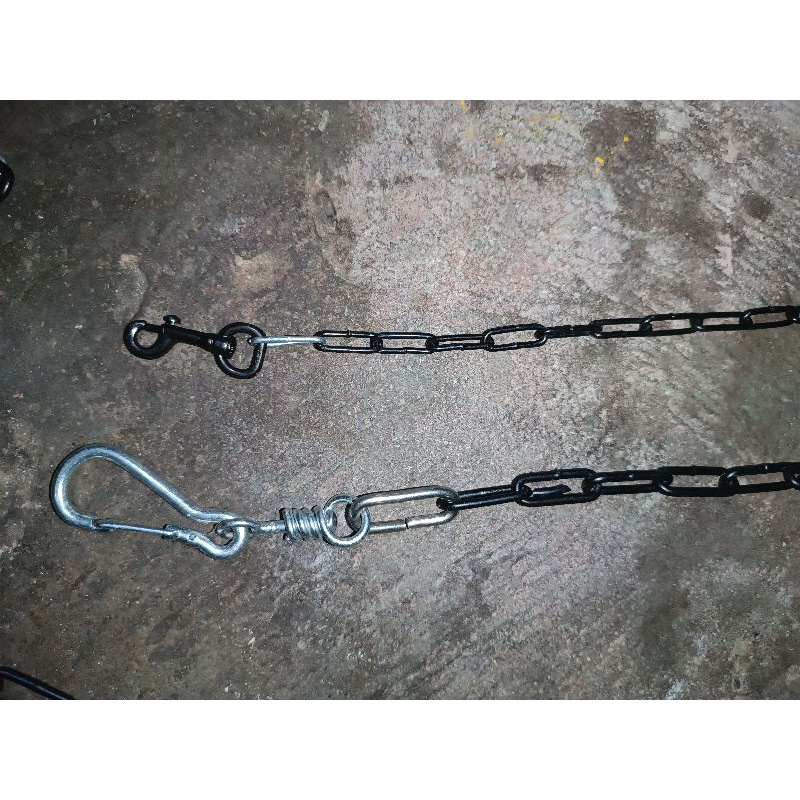 Dây xích chó mạ sơn chống sét đen cỡ trung