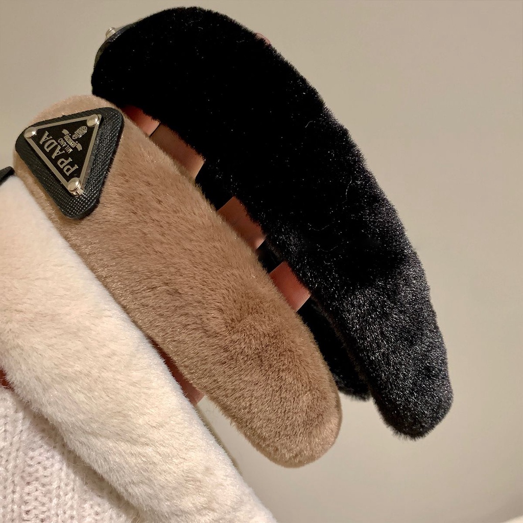 Băng Đô Cài Tóc Lông Nhung Thời Trang Thu Đông 2022 Dành Cho Nữ