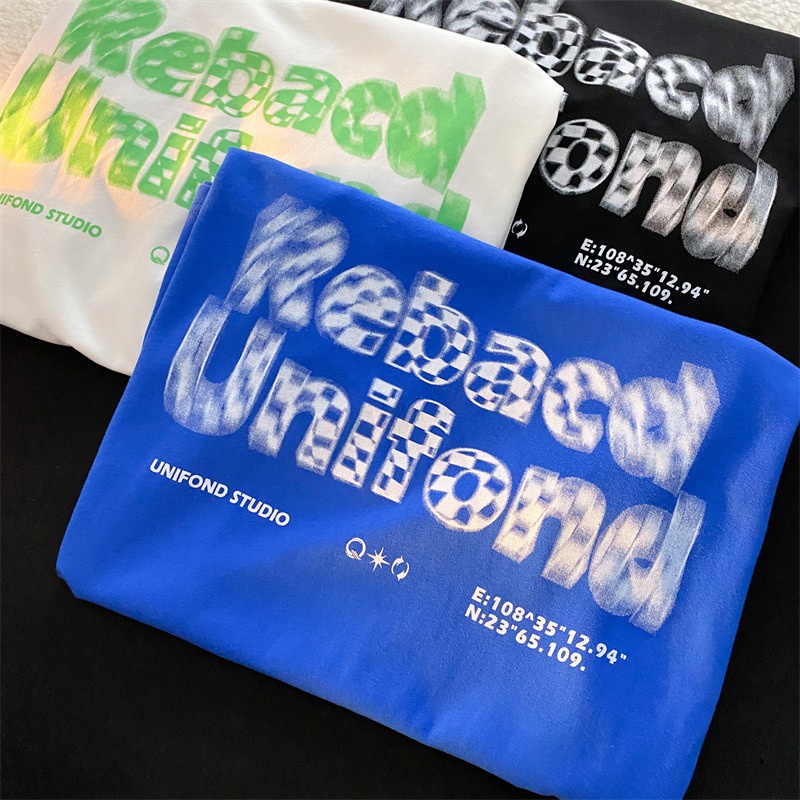 NRVP Áo Thun Unisex Mùa Hè Dáng Suông Tay Cộc Phong Cách Hàn Quốc Cho Nam Nữ