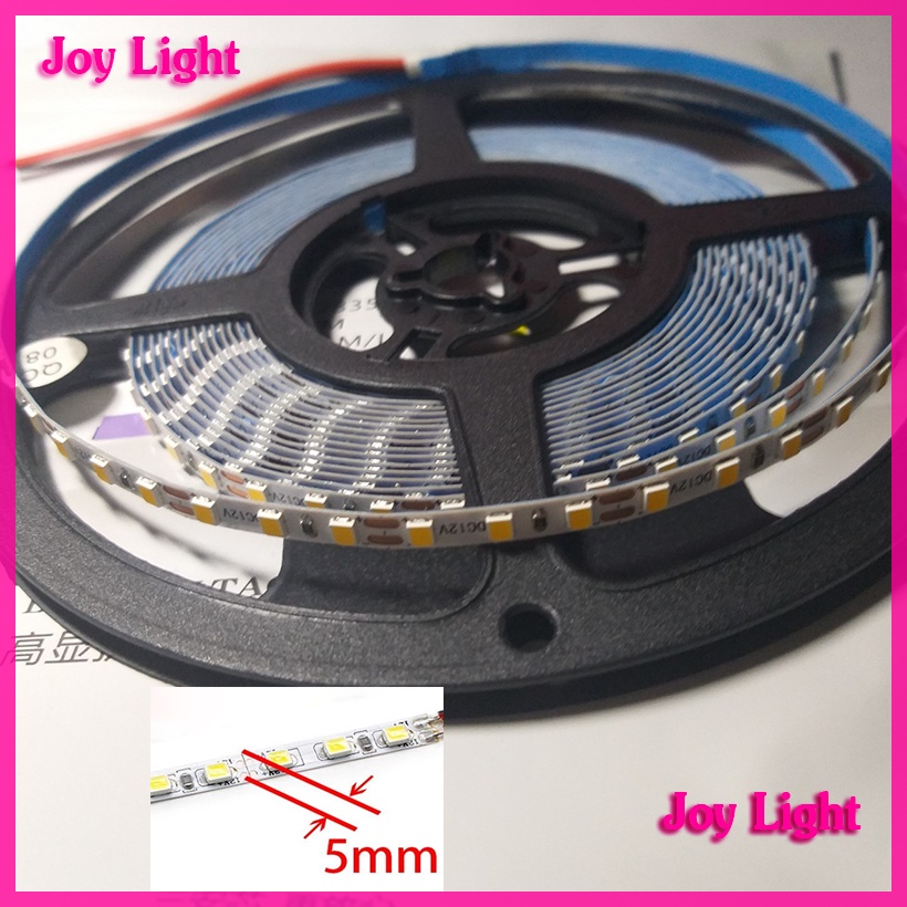 LED dây bản rộng 5mm, 12V, 120led/m, phù hợp lắp khe nhỏ trong nhà , hoàn hảo kết hợp với thanh nhôm đèn led nhỏ