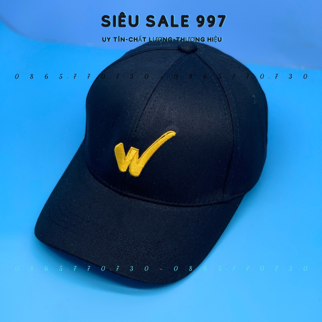 MŨ LƯỠI TRAI - NÓN KẾT THÊU CHỮ W CHẤT KAKI DÀY THỜI TRANG NAM NỮ