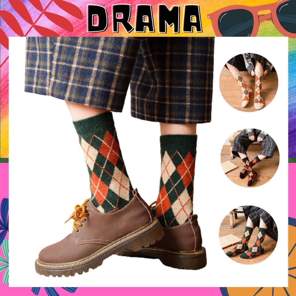 Tất Nữ cổ cao, Vớ Quả Trám Chất liệu 90% Cotton mềm nhẹ và co dãn tốt PHỤ KIỆN DRAMA TAT027