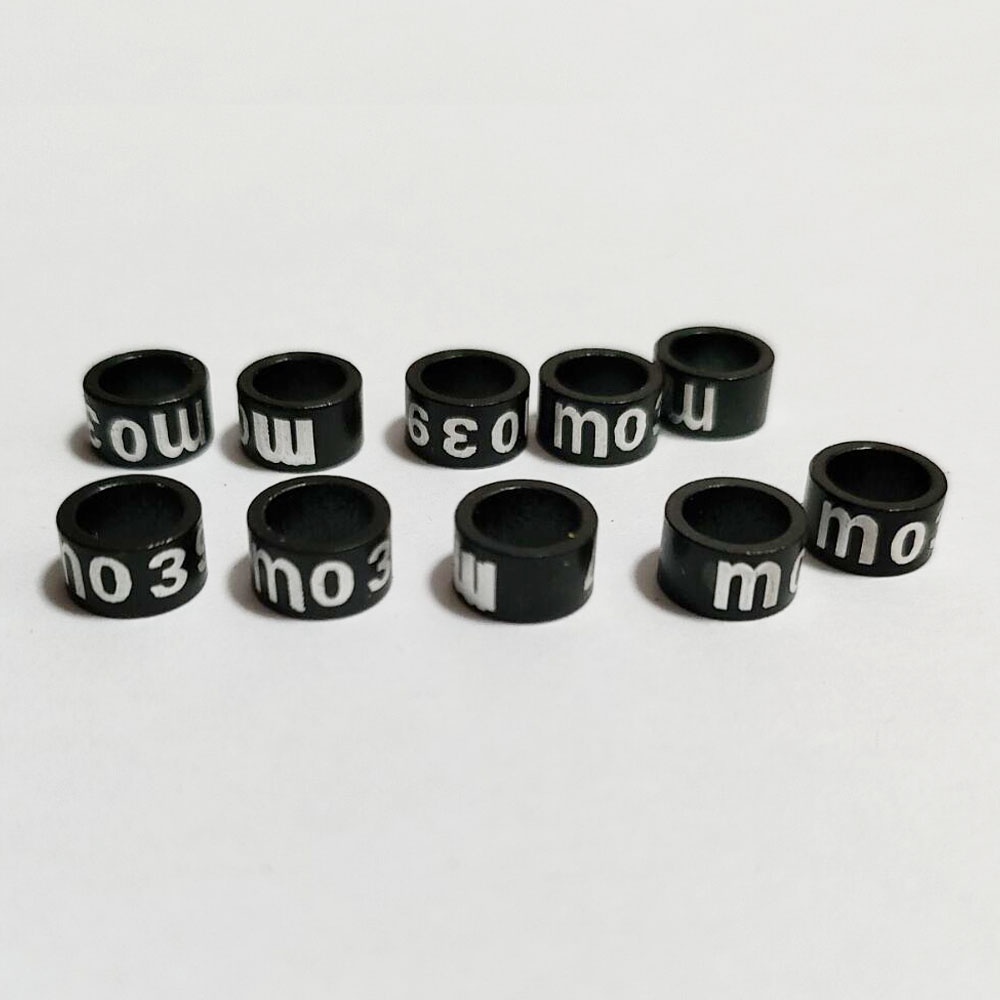 Set 30 / 10 Vòng Đeo Chân Huấn Luyện Chim Bằng Nhôm 5mm