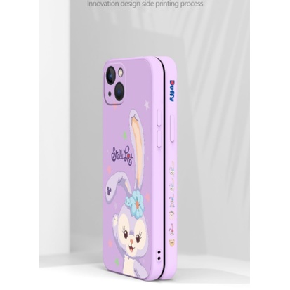 Ốp Điện Thoại Silicon Mềm Mặt Nhám Hình Stella Màu Tím / Đen Dễ Thương Cho IPhone 14 Pro Max Plus IP14 13 12 11 Pro Max 7 8