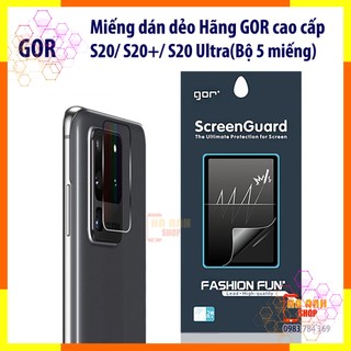 Bộ 5 miếng bảo vệ Camera Samsung S20 / S20 Plus / S20 Ultra hãng GOR cao cấp