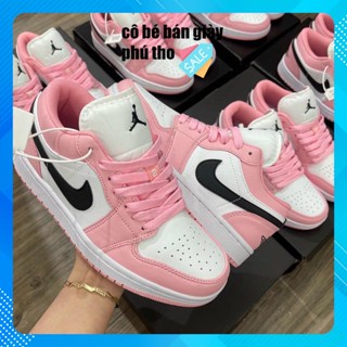 Giày  cổ thấp nữ màu hồng xinh xắn , Giày  nữ bóng rổ bản đẹp full box bill