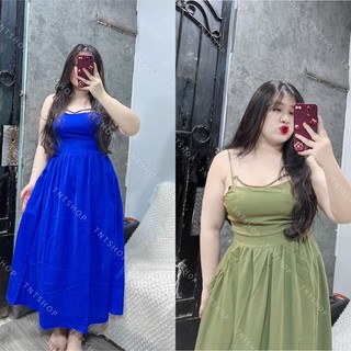 ĐẦM MAXI DÀI SẮC MÀU [TNT SHOP BIGSIZE 60KG 90KG]