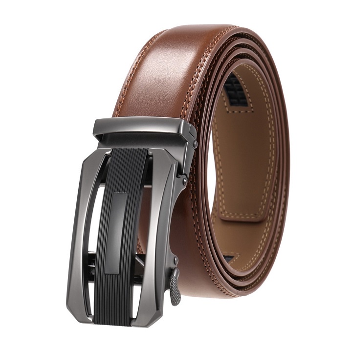 Thắt Lưng Nam Da Bò TL04 Dây Lưng Nam Khóa Tự Động Phong Cách Thời Trang Lịch Lãm