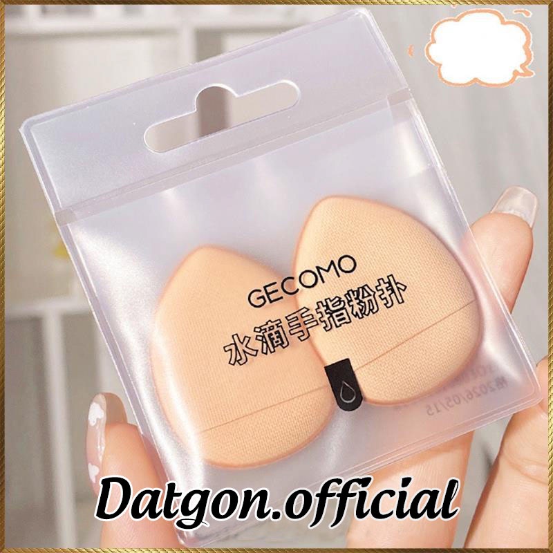 Set 2 Mút Tán Mini Cao Cấp Gecomo Tán Kem Nền Cushion Kem Che Khuyết Điểm