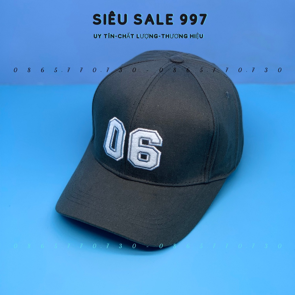 MŨ LƯỠI TRAI 06 - NÓN KẾT THÊU SỐ 06 HOT HIT THỜI TRANG CAO CẤP NHIỀU MÀU FORM CHUẨN ĐẸP