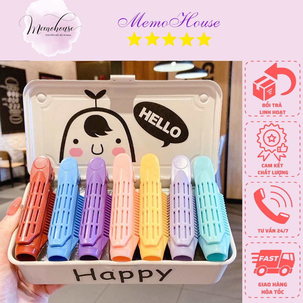 Kẹp Kiểu Phồng Chân Tóc Mái Tự Dính-Uốn mái thưa Hàn Quốc