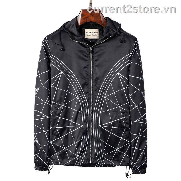 Áo Khoác bomber Có Mũ Trùm Đầu BURBERRI S-XXXL EE005