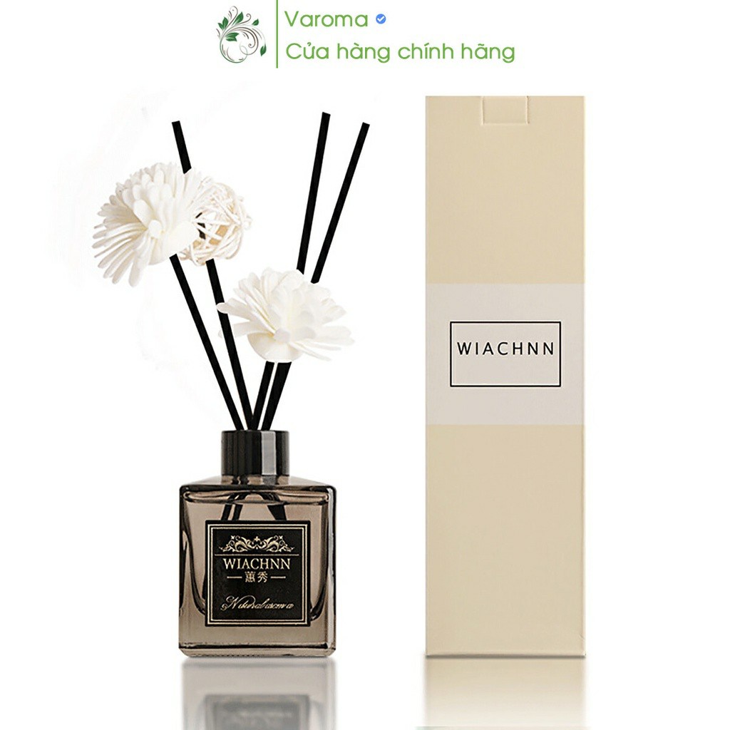 Lọ Khuếch Tán Tinh Dầu Thơm Phòng Thiên Nhiên WIACHNN 50ml Bản Sang Trọng Que Gỗ Tự Khuếch Tán Thanh Lọc Không Khí KT32