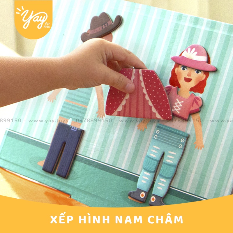 [9 MẪU] Xếp Hình Nam Châm Mideer 3+