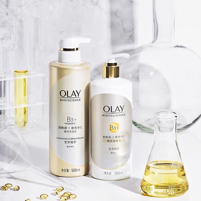 Sữa Tắm OLAY B3+Vitamin C 500ml Siêu Dưỡng Trắng Da, Cấp Ẩm Và Đàn Hồi Cho Da