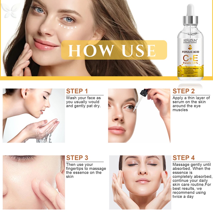 Serum JMMZ VOGVIGOVIGO Vitamin C E chiết xuất VC VE chính hãng chống nếp nhăn dưỡng ẩm nâng cơ