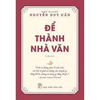 Sách - để thành nhà văn