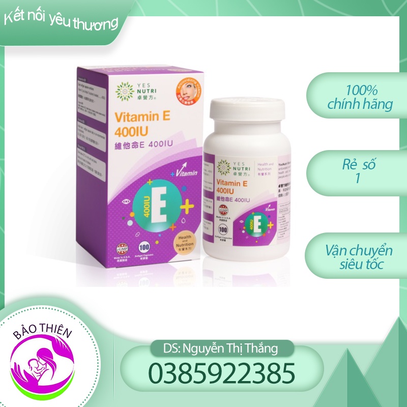 vitamin E 400iu của Mỹ