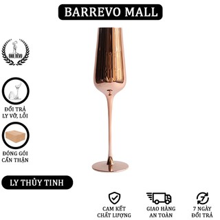 Champagne Glass - Ly Champagne mạn đồng tráng pha lê