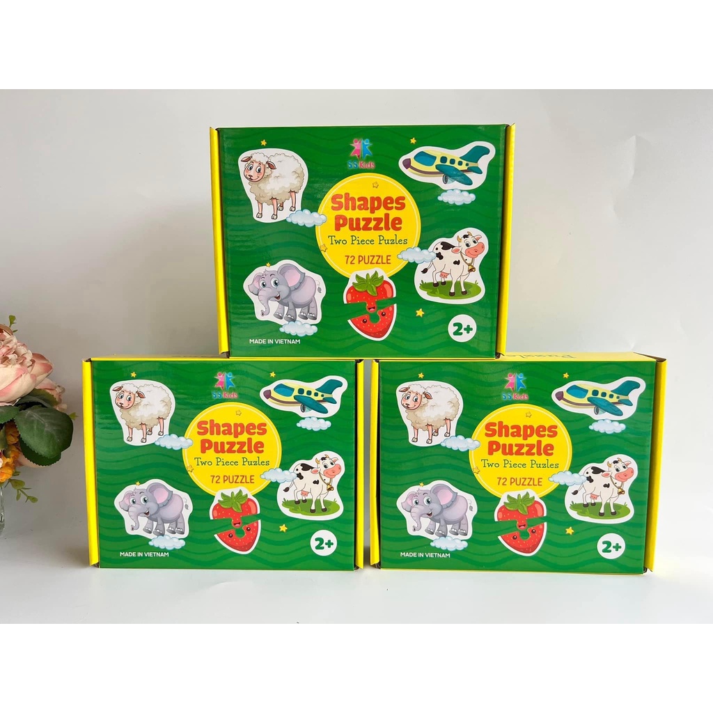 Bộ đồ chơi ghép hình tư duy 2 mảnh 72 miếng ghép phát triển trí thông minh