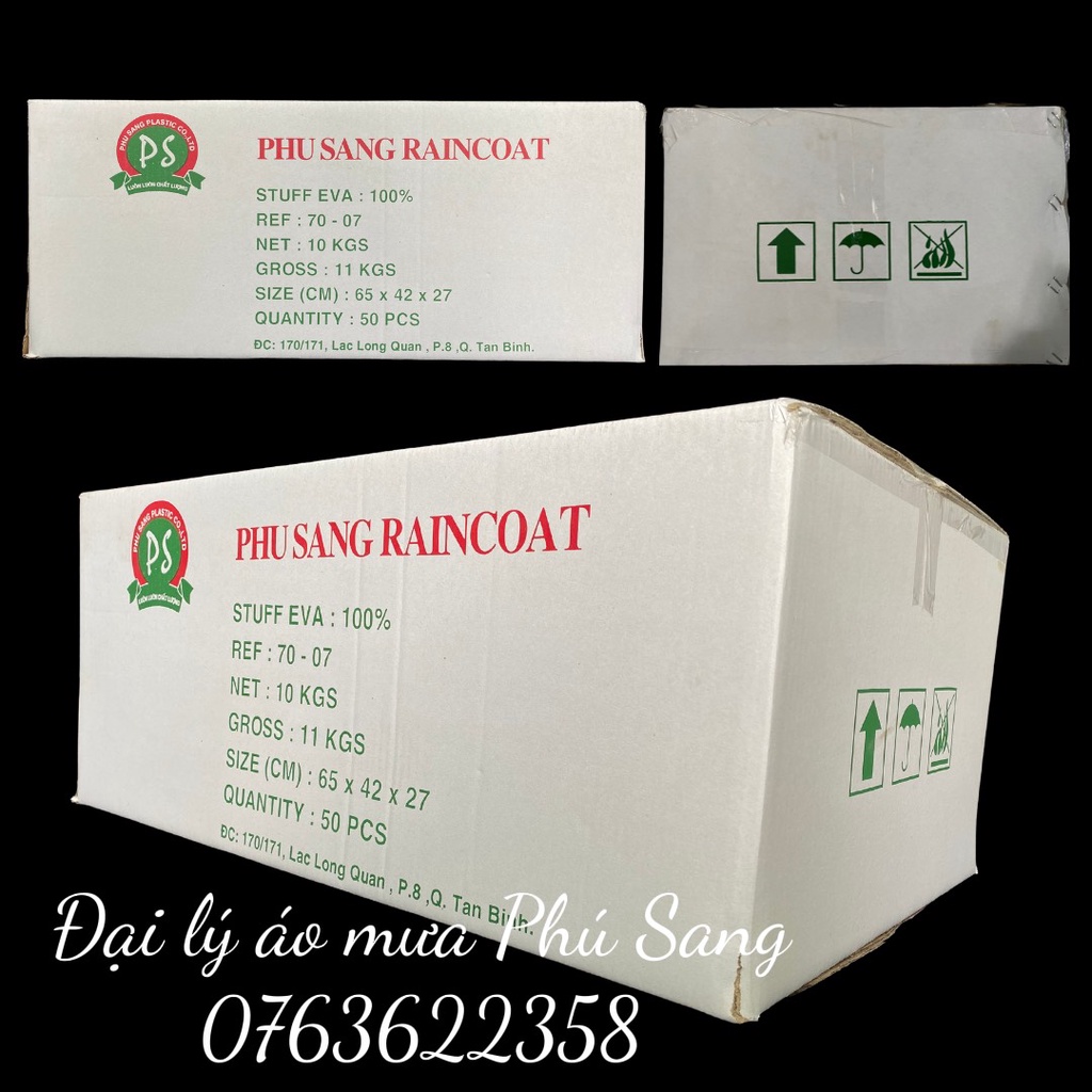 Áo mưa EVA Phú Sang bền đẹp thân thiện với môi trường không độc hại