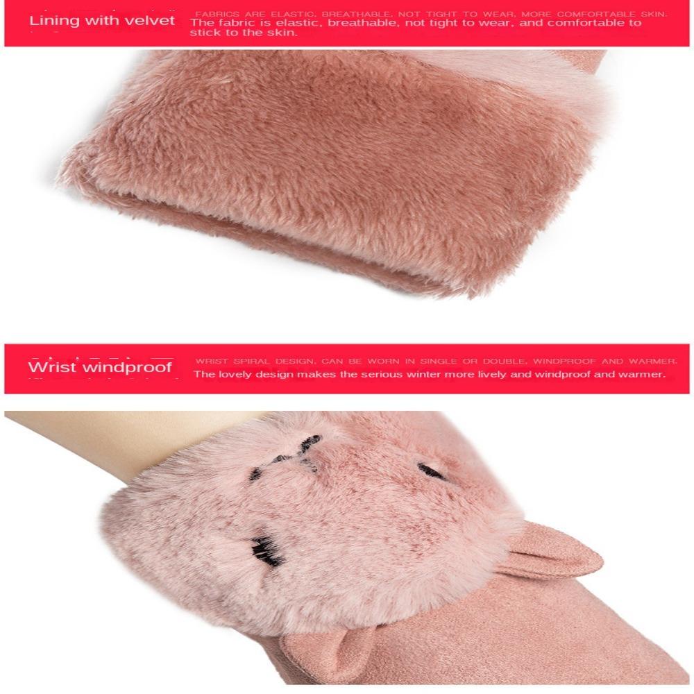 Đôi Găng Tay Cotton Giữ Ấm Mùa Đông Có Thể Giặt Thời Trang Có Thể Dùng Màn Hình Cảm Ứng