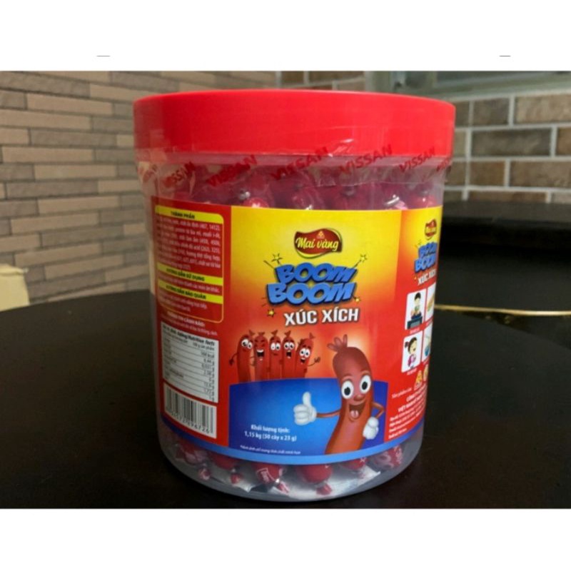 Xúc Xích Tiệt Trùng Boom Boom 23g/cây