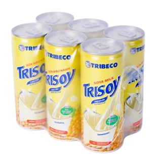 Combo 6 lon Sữa đậu nành Tribeco lon 240ml