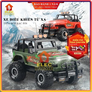 Đồ chơi trẻ em, Xe Jeep địa hình điều khiển từ xa có sạc pin, xe đồ chơi Jeep điều khiển từ xa 4 chiều vượt địa hình