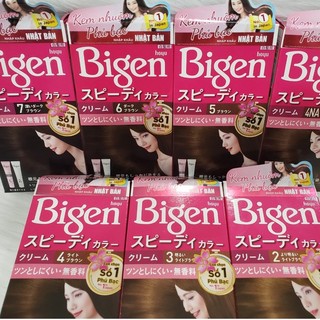 Thuốc Nhuộm Tóc BIGEN Phủ Bạc Nhật Bản(Hồng)