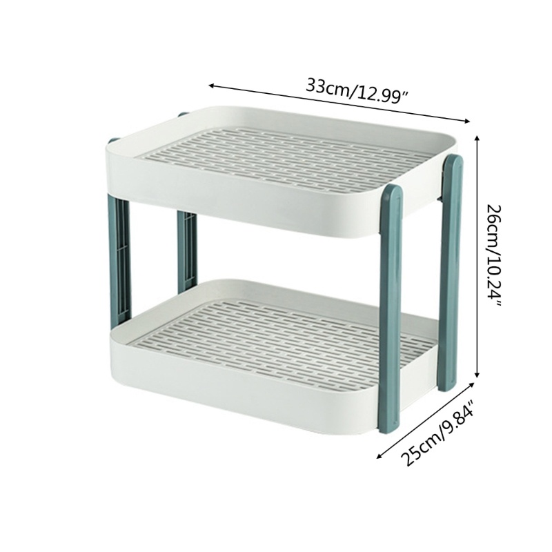 Giá Đỡ Đựng Mút Rửa Trái Cây Hai Tầng Ráo Nước Siêu Tiện Lợi Dành Cho