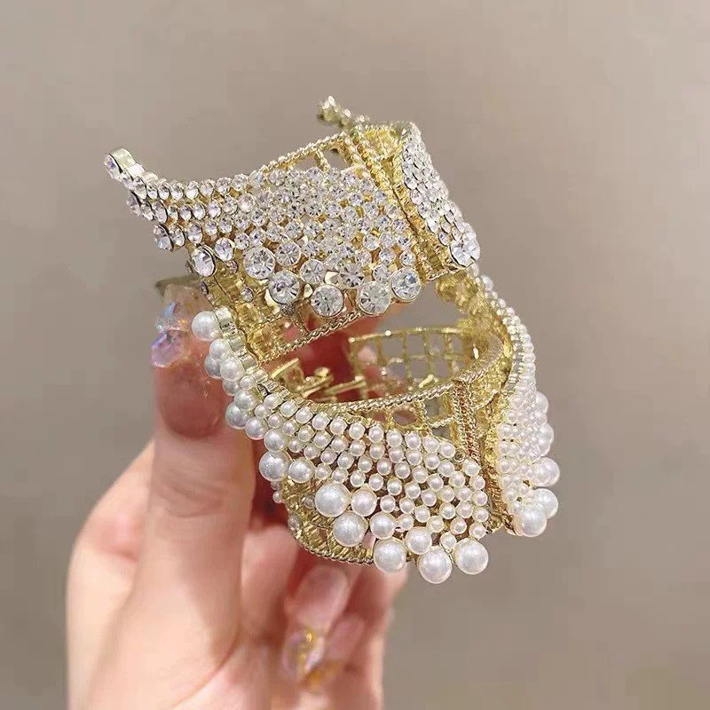 Kẹp Tóc Đuôi Ngựa Đính đá 2022 Thời Trang Mùa Hè Chất Lượng Cao Cho Nữ