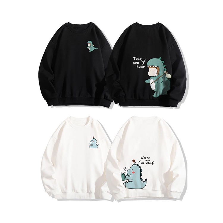 Áo sweater nam nữ nỉ bông bé khủng long limita (N433)