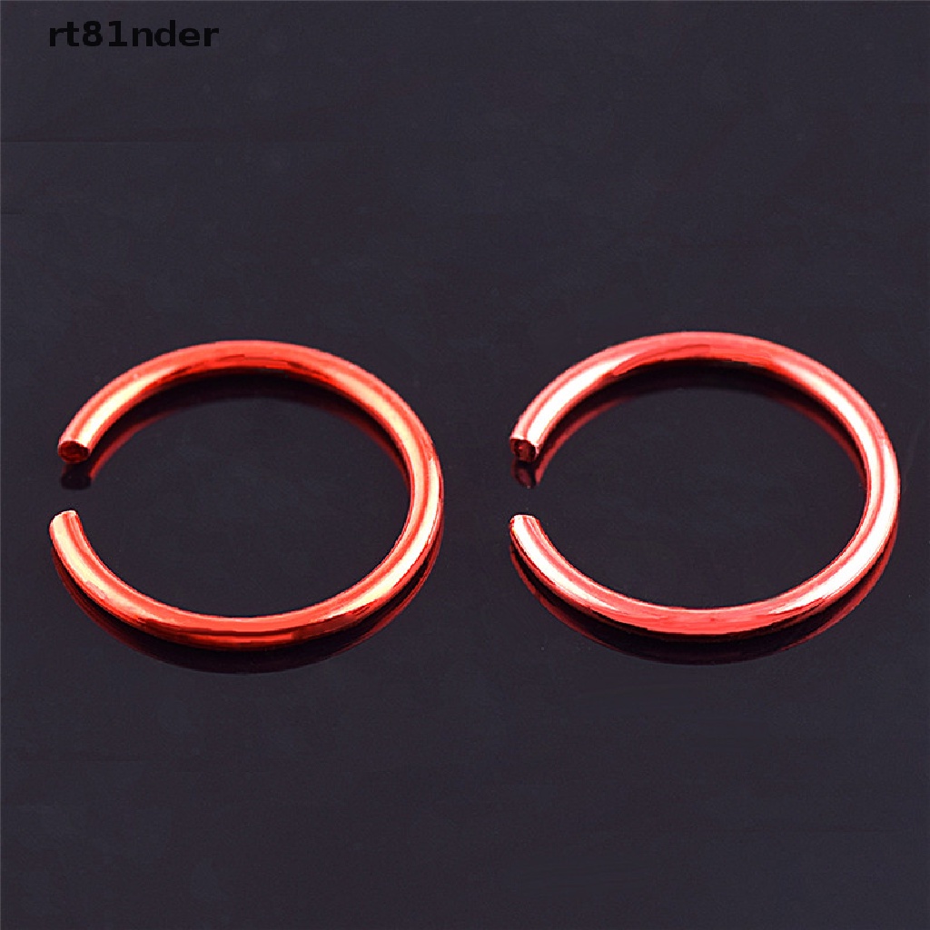 Set 40 Khuyên Mũi Thép Không Gỉ Nhiều Màu Sắc Thời Trang