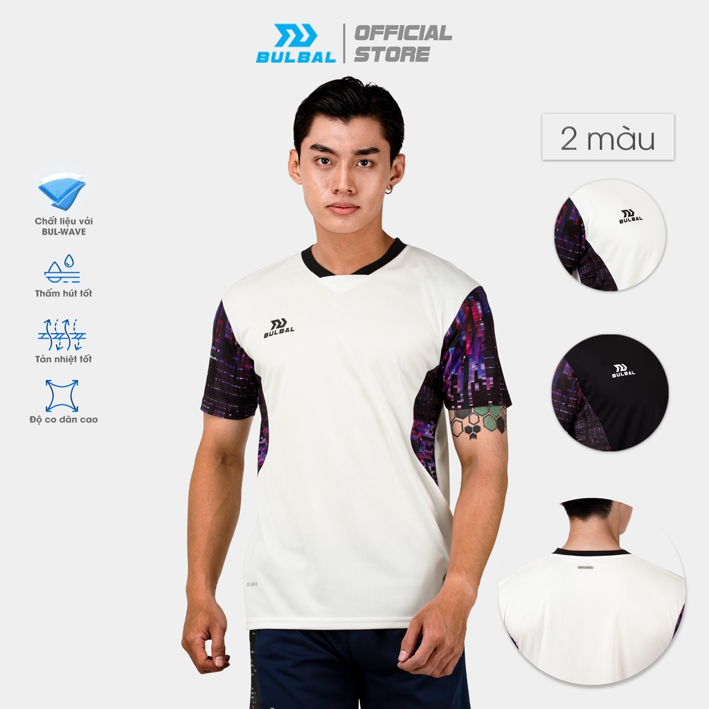 Áo Cầu Lông Nam Nữ Bulbal Glitch BAT1009, Chất Vải Bul-Wave Thoáng Mát, Dùng Trong Tập Luyện Và Thi Đấu Cầu Lông