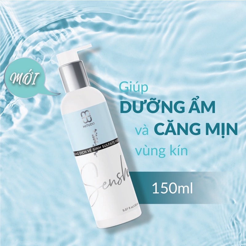 COMBO Dung Dịch Vệ Sinh Phụ Nữ MITUDO Senshe 150ml X3 Chai - kháng khuẩn dưỡng ẩm dùng được cho mẹ bầu và sau sinh