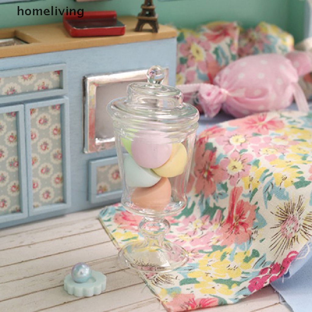 Hũ Đựng Kẹo / Bánh Quy Mini Tỉ Lệ 1: 12 Độc Đáo Trang Trí Nhà Búp Bê