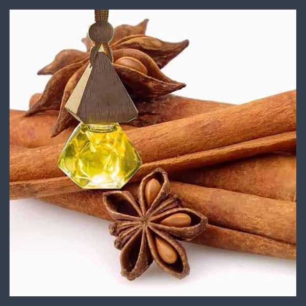 Tinh dầu treo xe ô tô  mùi dễ chịu sảng khoái thơm ngọt hương sả chanh - cam - quế - chàm