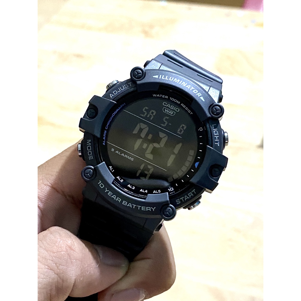 đồng hồ nam điện tử casio ae-1500wh-8b chính hãng , new fullbox