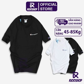 [XẢ KHO] Áo phông nam cotton ngắn tay form rộng đẹp champ RTX056 - áo thun nam cổ tròn Riooshop