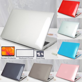 Vỏ cứng pha lê 4 trong 1 Tương thích cho Macbook 14 16 2024 M3 M2 M1 2023 2021 A3113 A2681 A2918 A2442 A2338 A2337 A2251 A2289 A1989 A1707 A1534 A1466 Ốp bóng cứng
