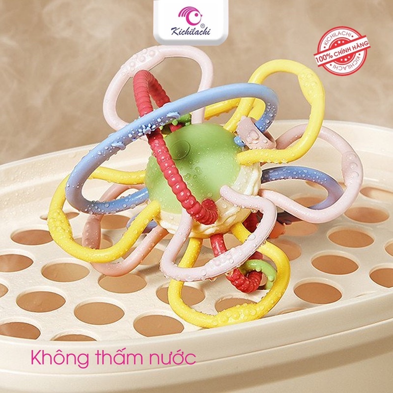 Gặm Nướu Hình Cầu Vồng Kichilachi, Các Dây Cầm Nắm Bằng Silicon Nhiều Màu Kích Thích Giác Quan Của Bé Tốt Nhất - Loki