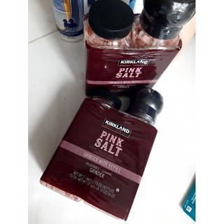 Hsd:7.2026 MUỐI ĐỎ kirkland signature himalayan pink salt grinder MỸ- 1 chai 360gram/ 2 chai 737gr