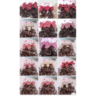 Set 2 kẹp tóc giả nơ siêu yêu cho bé